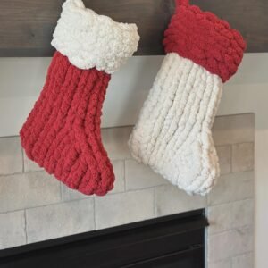 Christmas Stocking Pattern - Chunky Hand Knitting