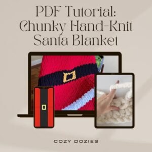 Santa Blanket Pattern - Chunky Hand Knitting