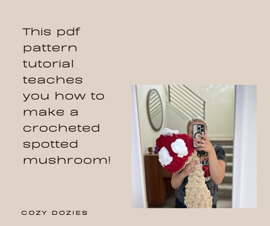Mushroom Pattern - Chunky Crochet - Image 3